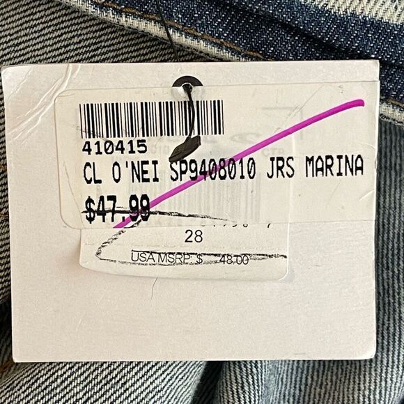 NWT O’Neill High Rise Marina Cutoff Frayed Hem Jean Shorts - 28 - Picture 9 of 10